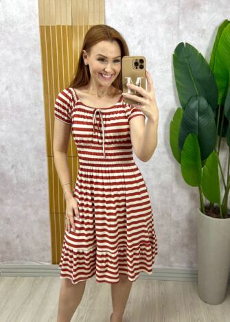 Milla Chic - Vestido Comfy Mia TerraCota