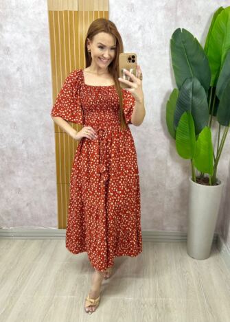 Milla Chic - Vestido Melina Manga Raglan - Vermelho