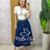 Body Angela em fluity  - Branco - Milla Chic