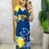 Vestido Michele em viscolinho estampado - Milla Chic