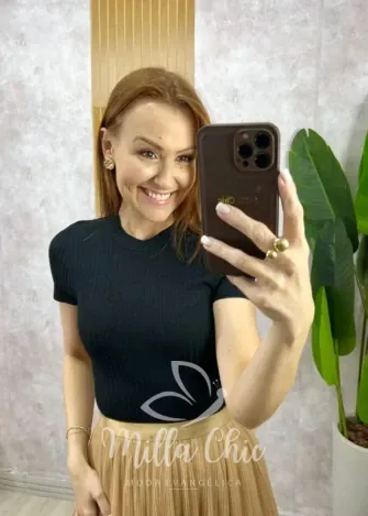 Milla Chic - Blusa Joana Em Tricot Modal -