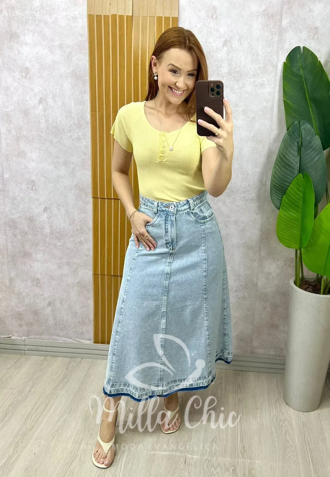 Milla Chic – Blusa Magali Em Tricot – Branca Milla Chic - Blusa Magali Em Tricot - Branca