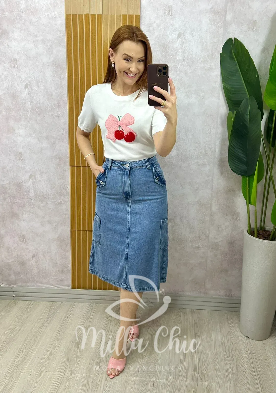 Milla Chic – Blusa Magali Em Tricot – Rosa (cópia) Milla Chic - Blusa Magali Em Tricot - Rosa (cópia)