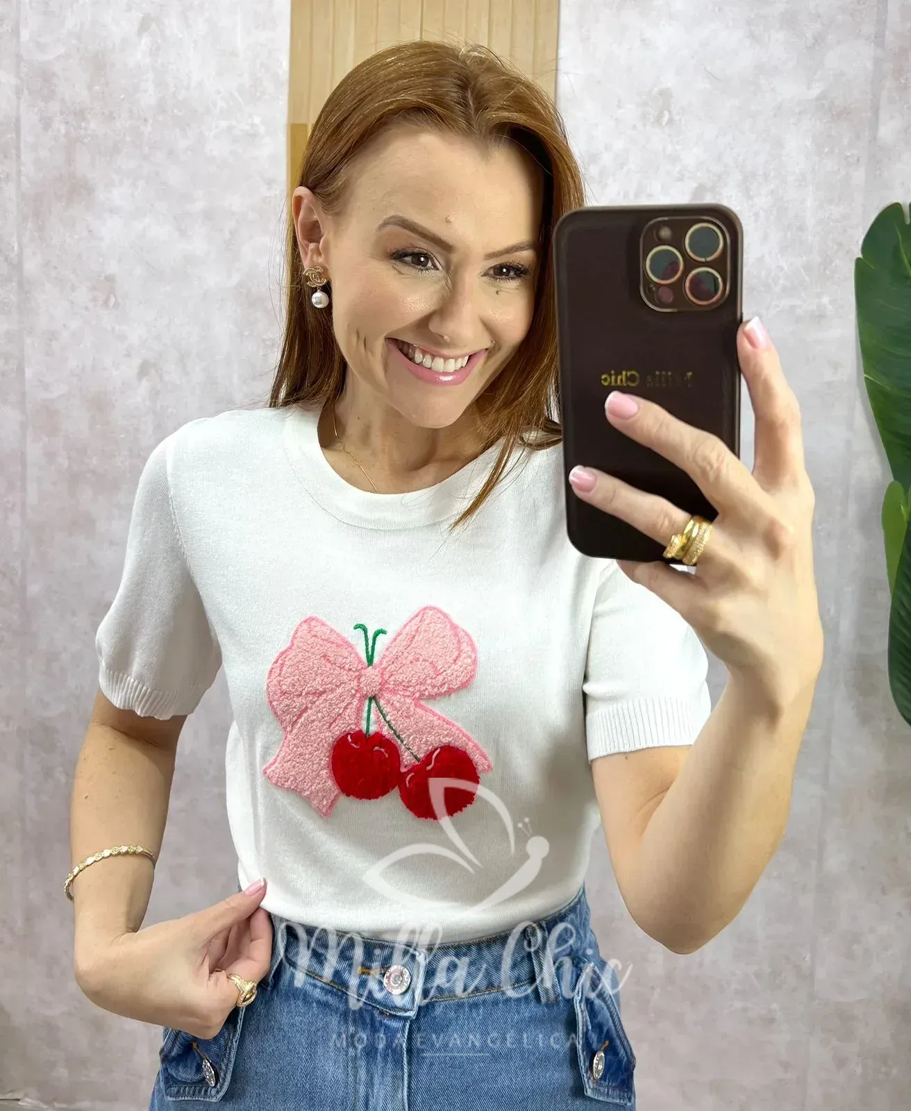 Milla Chic – Blusa Magali Em Tricot – Rosa (cópia) Milla Chic - Blusa Magali Em Tricot - Rosa (cópia)