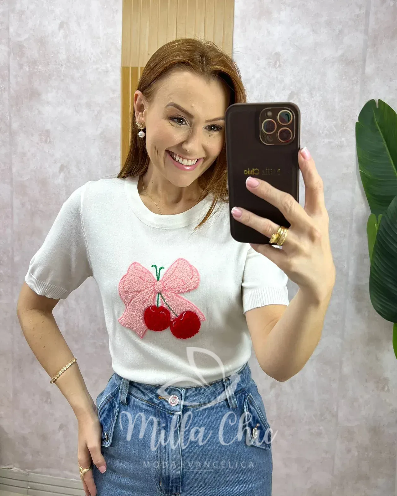 Milla Chic – Blusa Magali Em Tricot – Rosa (cópia) Milla Chic - Blusa Magali Em Tricot - Rosa (cópia)