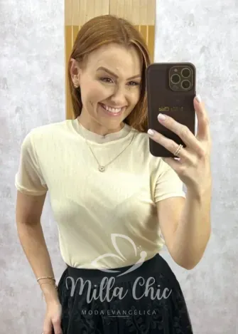 Milla Chic - Blusa Magnólia Em Tule