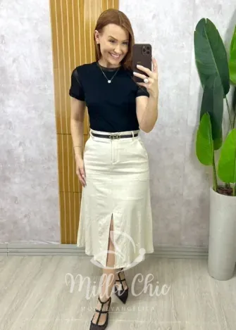 Milla Chic - Blusa Magnólia Em Tule - Rosa (cópia)