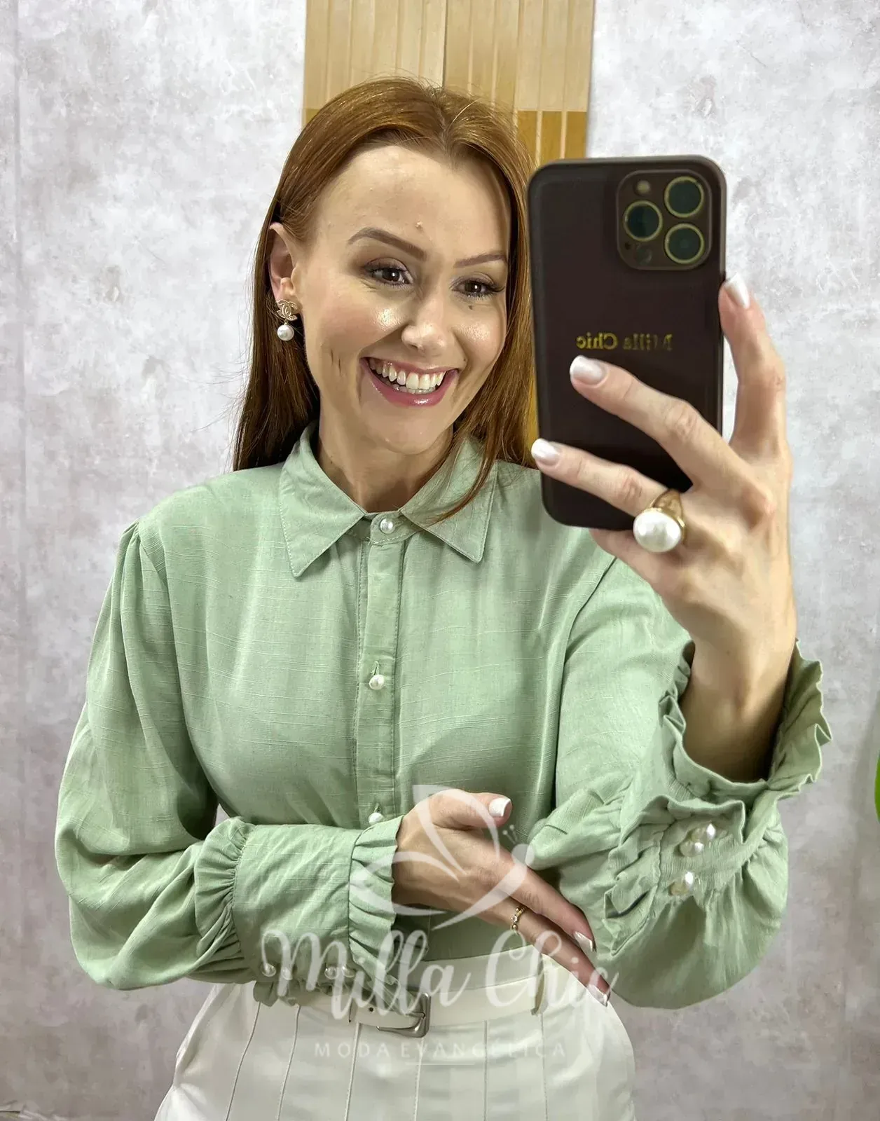 Milla Chic – Camisa Júlia Em Linho Milla Chic - Camisa Júlia Em Linho