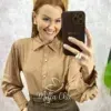 Milla Chic - Camisa Júlia Em Linho - Cappuccino