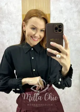 Milla Chic - Camisa Júlia Em Linho - Natural (cópia)