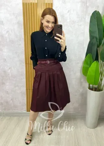 Milla Chic - Camisa Júlia Em Linho - Natural (cópia)