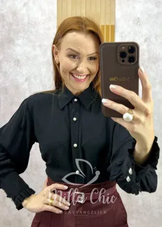 Milla Chic - Camisa Júlia Em Linho - Natural (cópia)