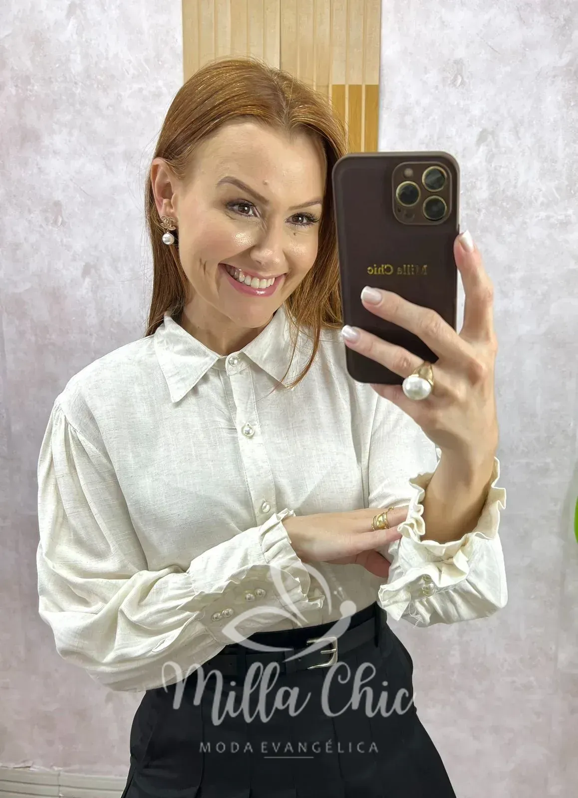 Milla Chic – Camisa Júlia Em Linho – Pistache (cópia) Milla Chic - Camisa Júlia Em Linho - Pistache (cópia)