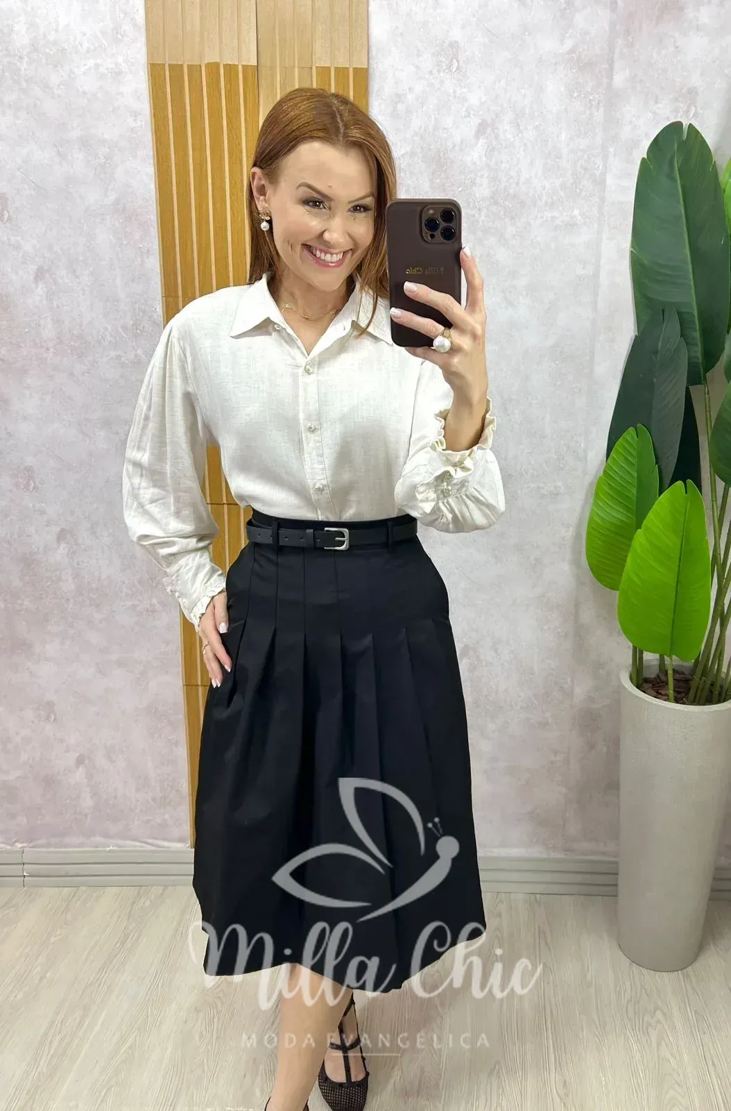 Milla Chic – Camisa Júlia Em Linho – Pistache (cópia) Milla Chic - Camisa Júlia Em Linho - Pistache (cópia)