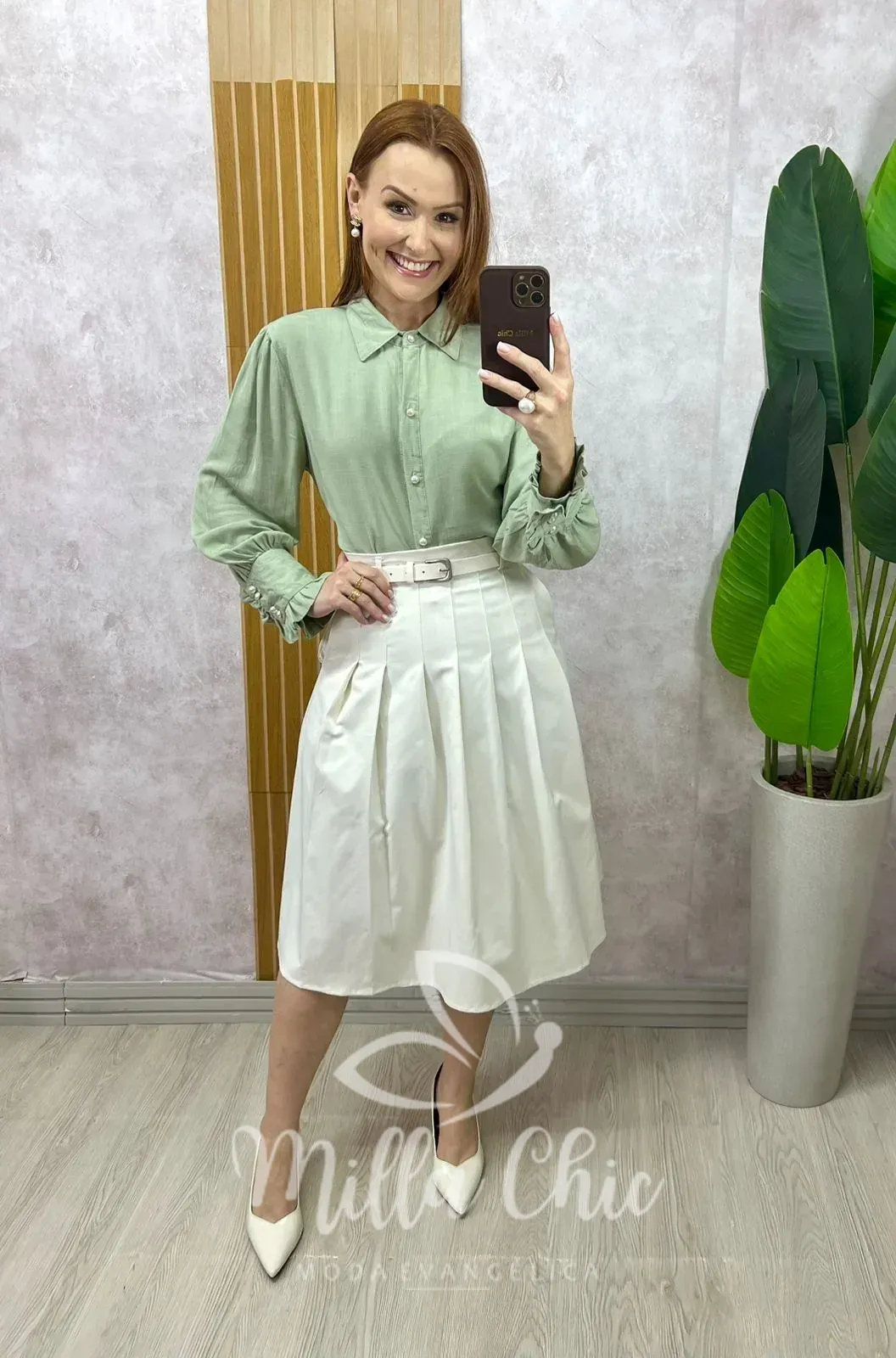 Milla Chic – Camisa Júlia Em Linho Milla Chic - Camisa Júlia Em Linho