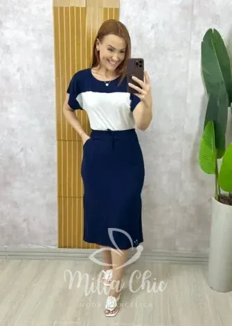 Milla Chic - Conjunto Donatella - Azul Marinho