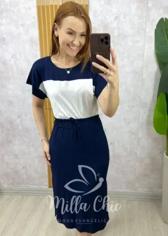 Milla Chic - Conjunto Donatella - Azul Marinho