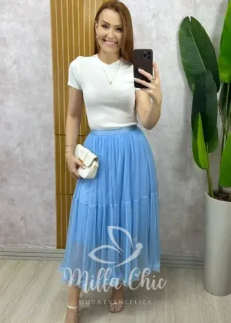 Milla Chic - Saia Angélica Em Tule - aZ