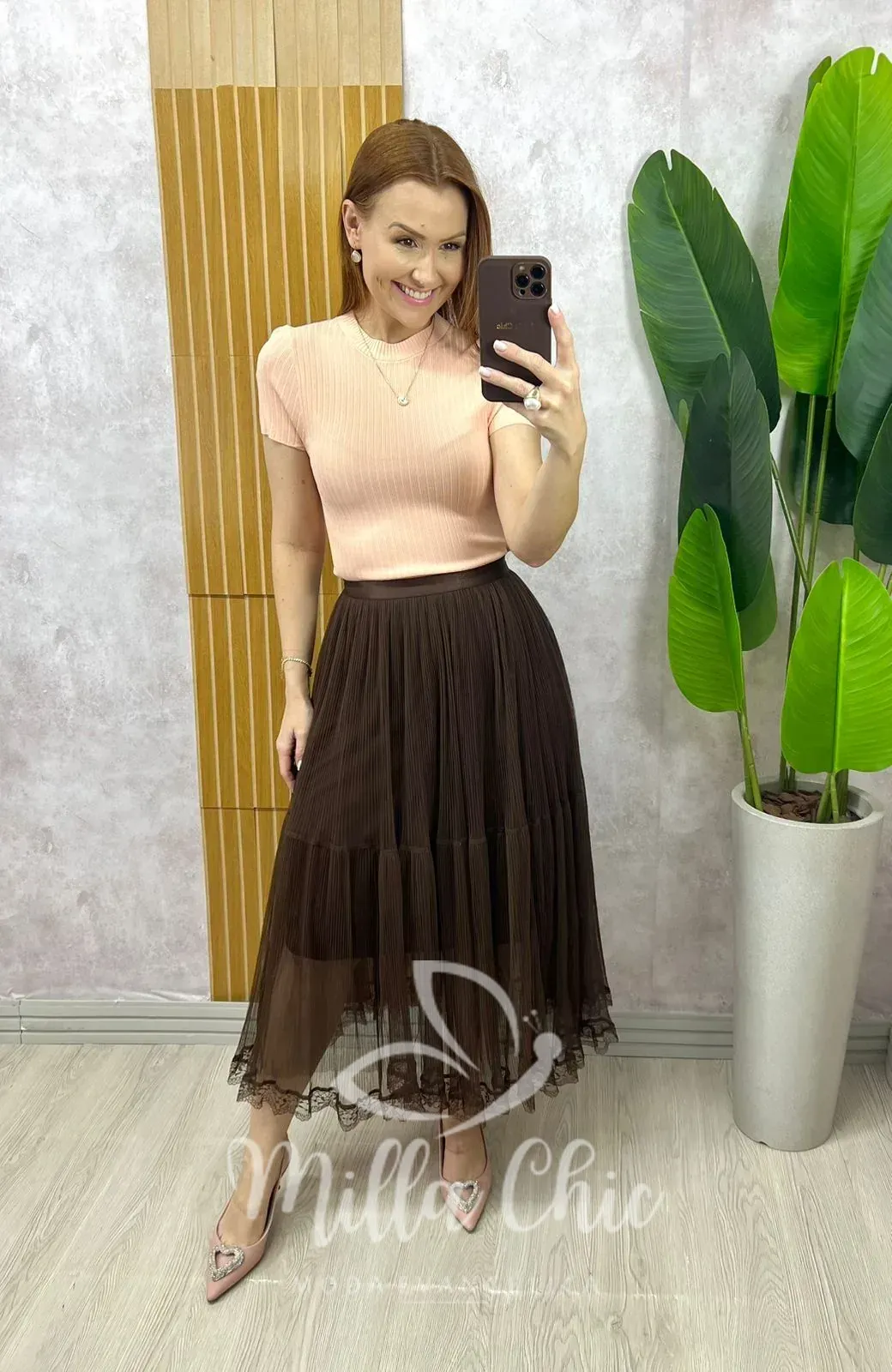 Milla Chic – Saia Angélica Em Tule – Cappuccino (cópia) Milla Chic - Saia Angélica Em Tule - Cappuccino (cópia)