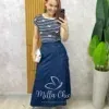 Milla Chic – Saia Hoetência Em Jeans Milla Chic - Saia Hoetência Em Jeans