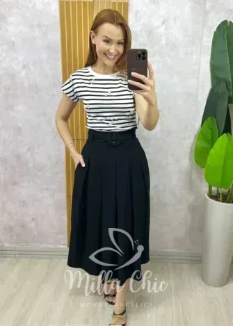 Milla Chic - Saia Hoetência Em Jeans (cópia)