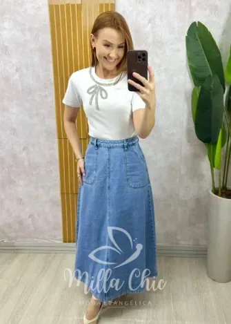 Milla Chic - Saia Jeans Maisa (cópia)