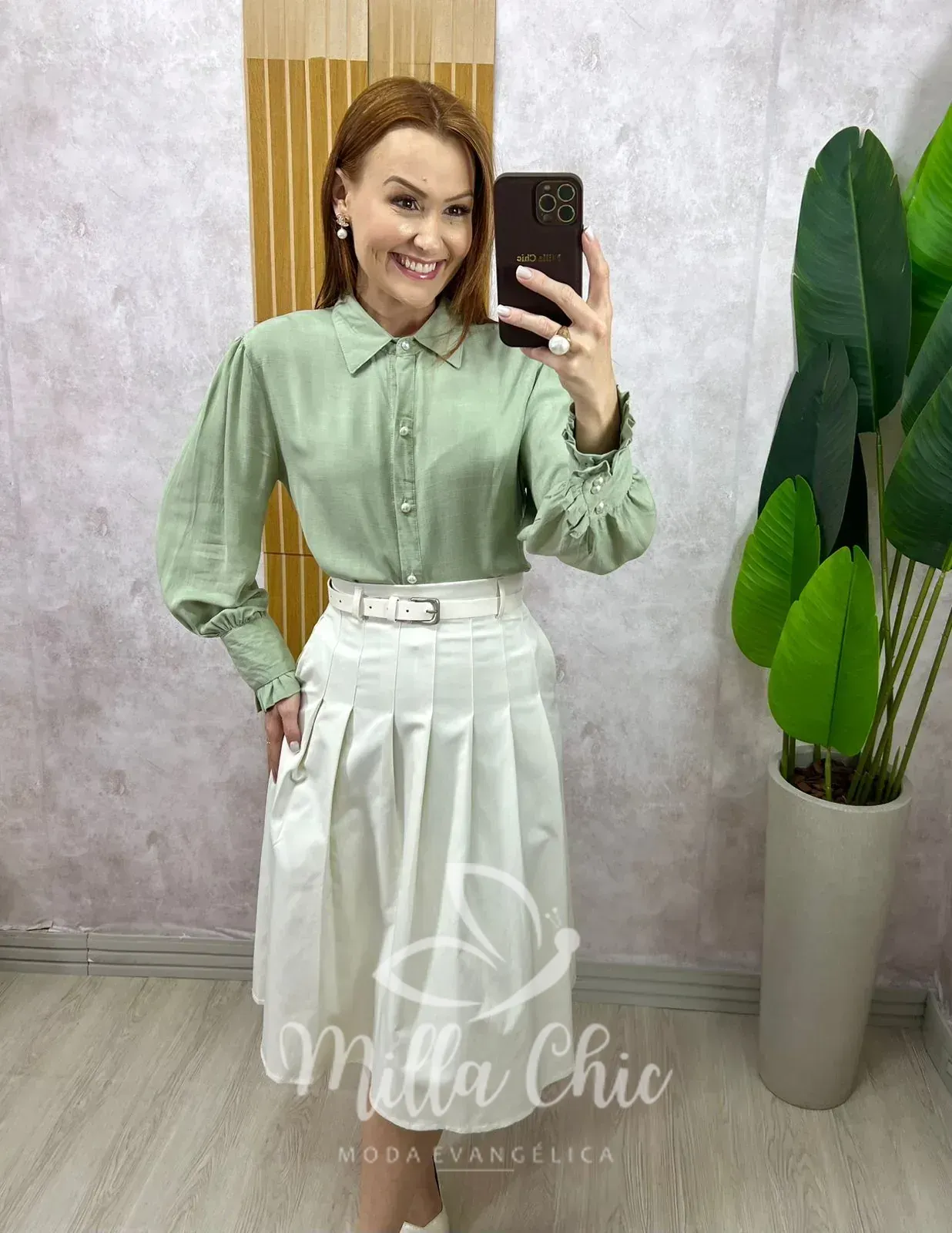 Milla Chic – Saia Maria Olívia Em Alfaiataria – Branca Milla Chic - Saia Maria Olívia Em Alfaiataria - Branca