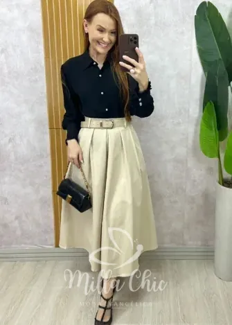 Milla Chic - Saia Valentina Em Sarja -