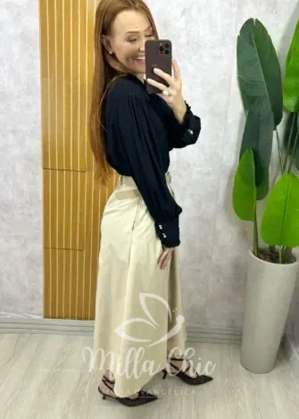 Milla Chic - Saia Valentina Em Sarja -