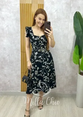 Milla Chic - Vestido Arabela Bordado - Azul (cópia)