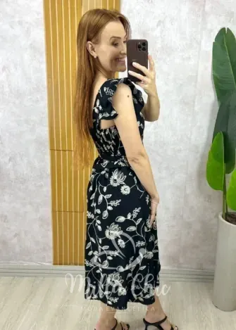 Milla Chic - Vestido Arabela Bordado - Azul (cópia)