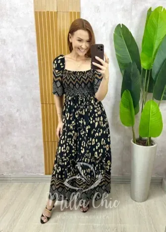 Milla Chic - Vestido Daiane em Viscolinho