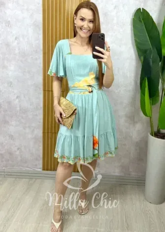 Milla Chic – Vestido Daiane em Viscolinho – Azul (cópia) Milla Chic - Vestido Daiane em Viscolinho - Azul (cópia)