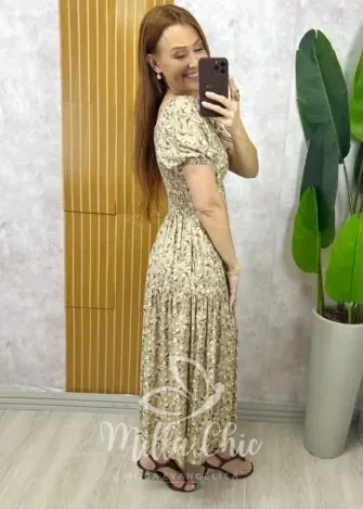 Milla Chic - Vestido Érica - Bege