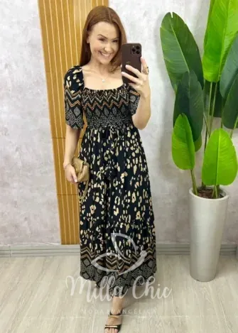 Milla Chic - Vestido Érica - Preto (cópia)