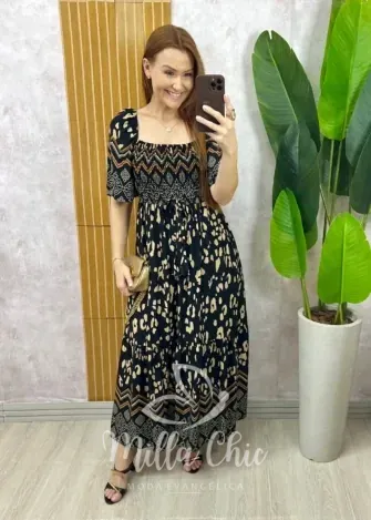 Milla Chic - Vestido Érica - Preto (cópia)