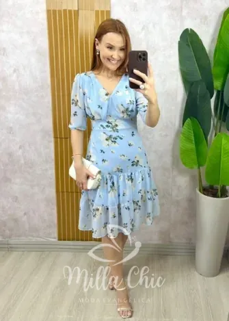 Milla Chic - Vestido Isadora Em Chiffon Devore