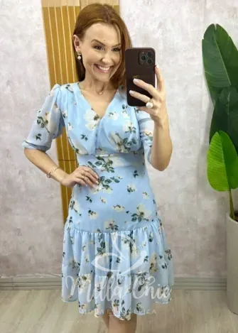 Milla Chic - Vestido Isadora Em Chiffon Devore