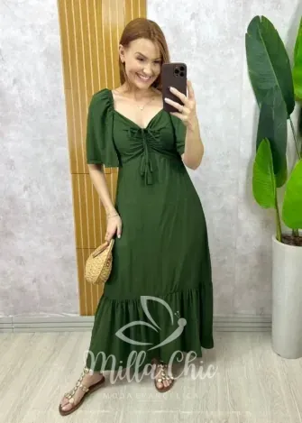 Milla Chic – Vestido Juliana Em Viscolinho Milla Chic - Vestido Juliana Em Viscolinho