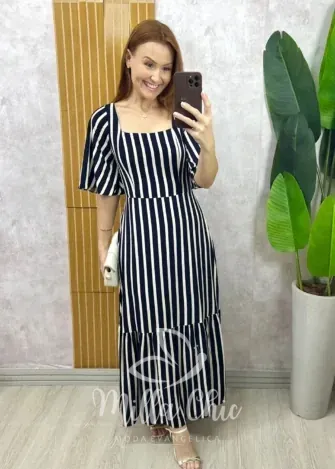 Milla Chic - Vestido Magda - P&B