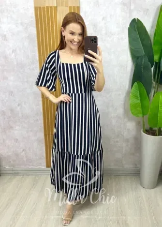 Milla Chic - Vestido Magda - P&B