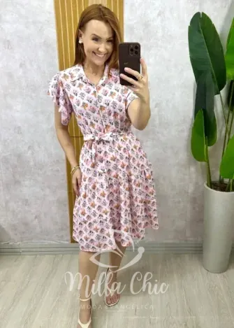 Milla Chic - Vestido Maitê Em Linho - Azul (cópia)