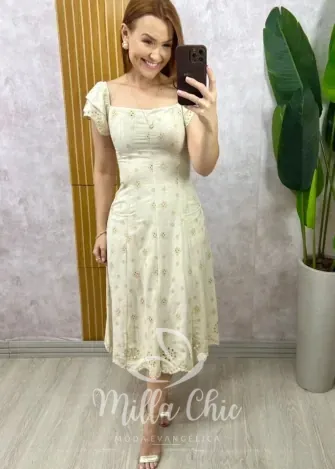 Milla Chic – Vestido Maitê Em Linho – Rosa (cópia) Milla Chic - Vestido Maitê Em Linho - Rosa (cópia)