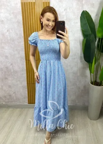 Milla Chic - Vestido Mônica - Azul