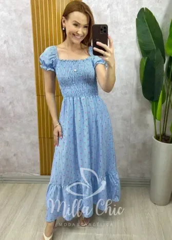 Milla Chic - Vestido Mônica - Azul