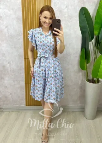 Milla Chic - Vestido Nina Estampa Azulejo (cópia)