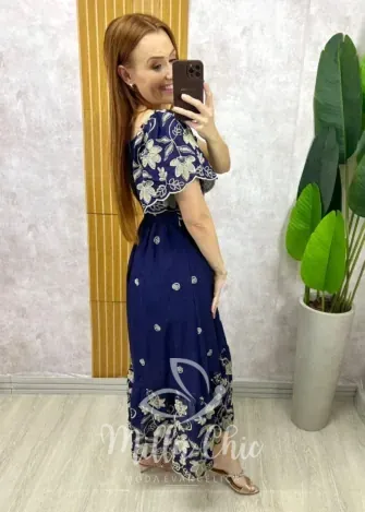 Milla Chic - Vestido Thaís Em Lesie Algodão Bordado (cópia)