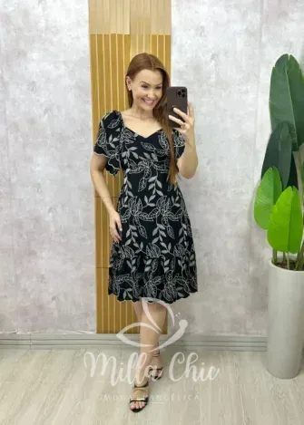 Milla Chic - Vestido Thamires Em Viscolinho Bordado