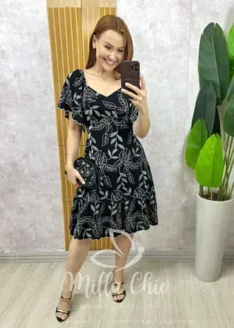 Milla Chic - Vestido Thamires Em Viscolinho Bordado