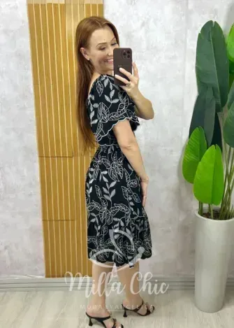 Milla Chic - Vestido Thamires Em Viscolinho Bordado